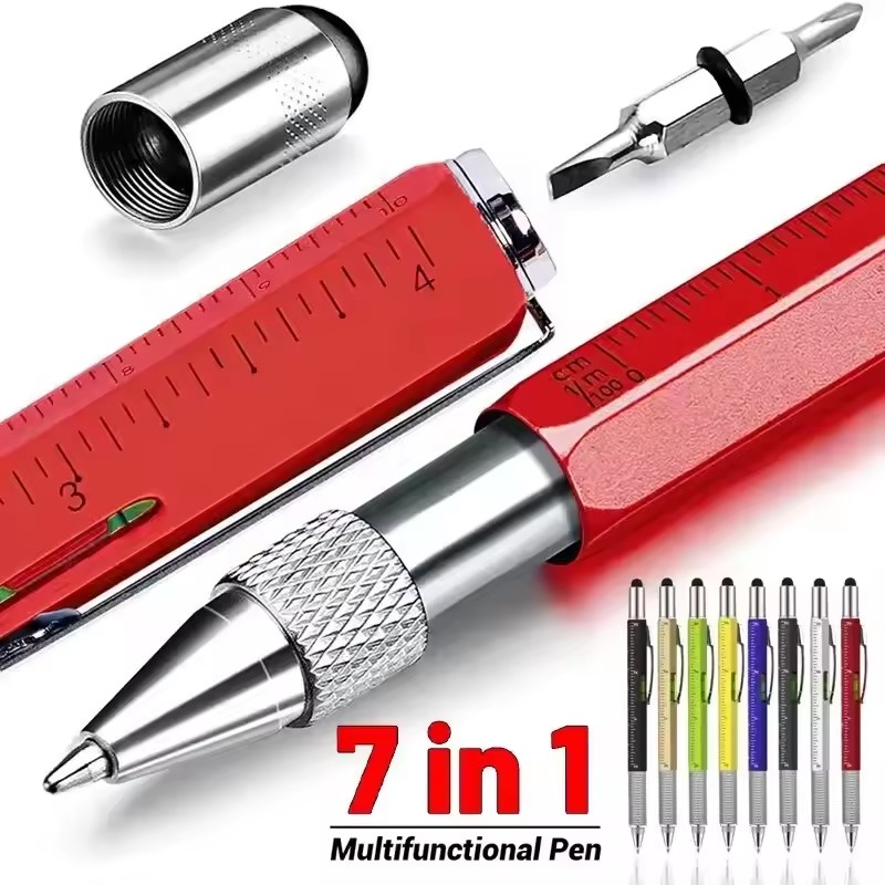 Writing Tools - Długopis wielofunkcyjny 7 w 1, rysik