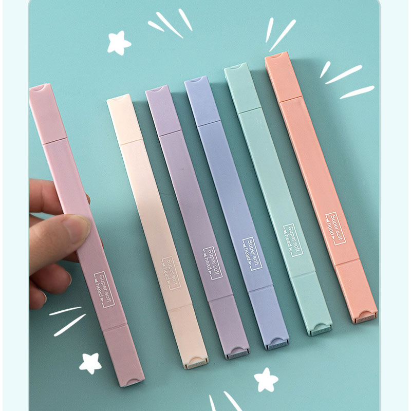 6 szt. Dwustronny zestaw zakre – Pastel Highlighter Set Double Ended recenzja i cena